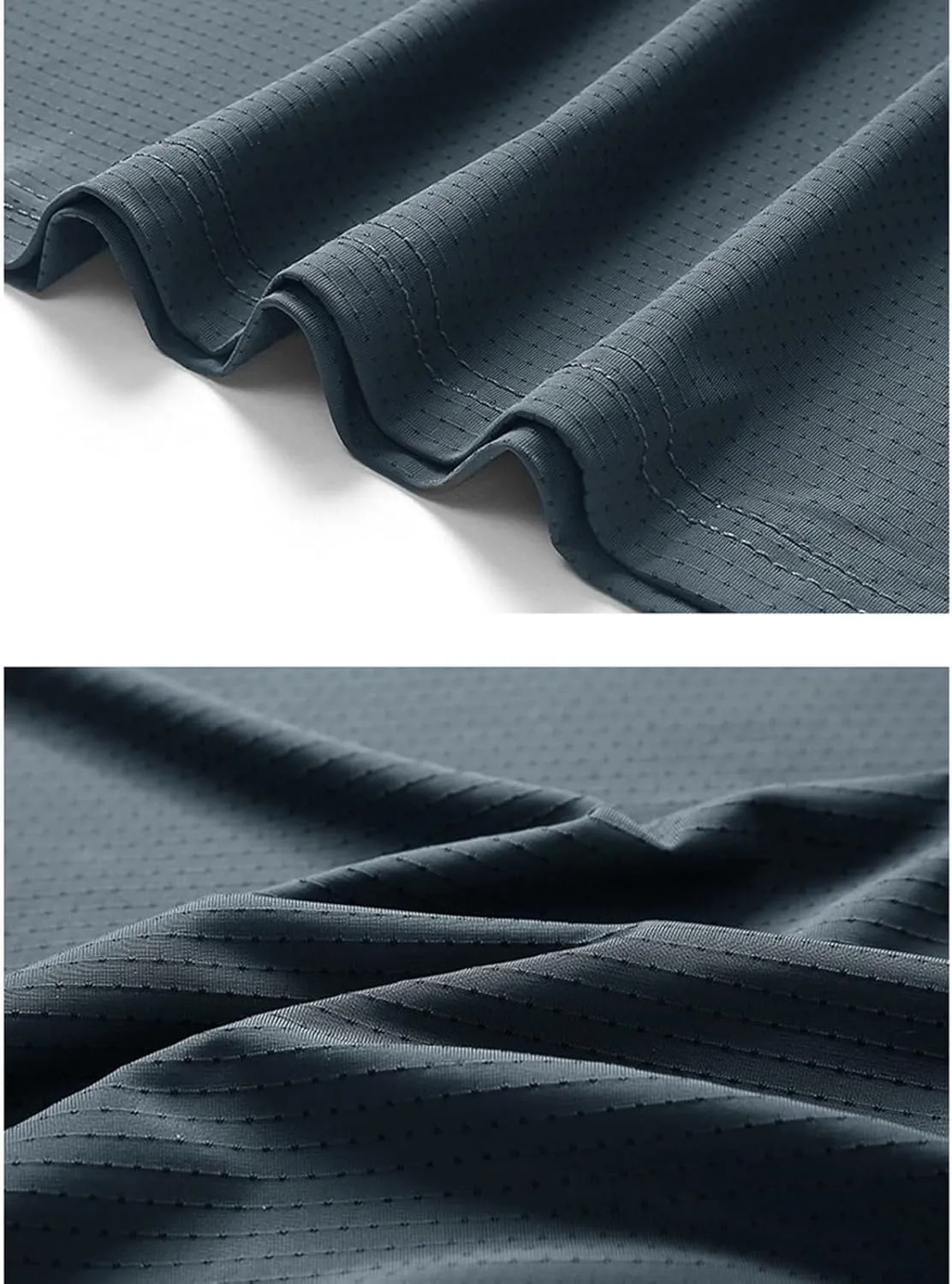 2024 Ice Silk Round Neck T-Shirt,Quick Dry Ice Silk Shirt (Color : Lake Blue, Size : 7X-Large)