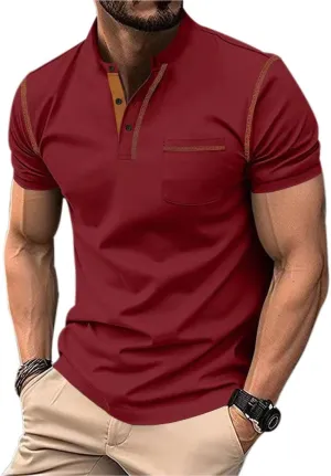 2025 Men's Quick-Dry Breathable Polo Shirts, Summer Casual Moisture-Wicking Lightweight Short Sleeve T-Shirts for Youth
