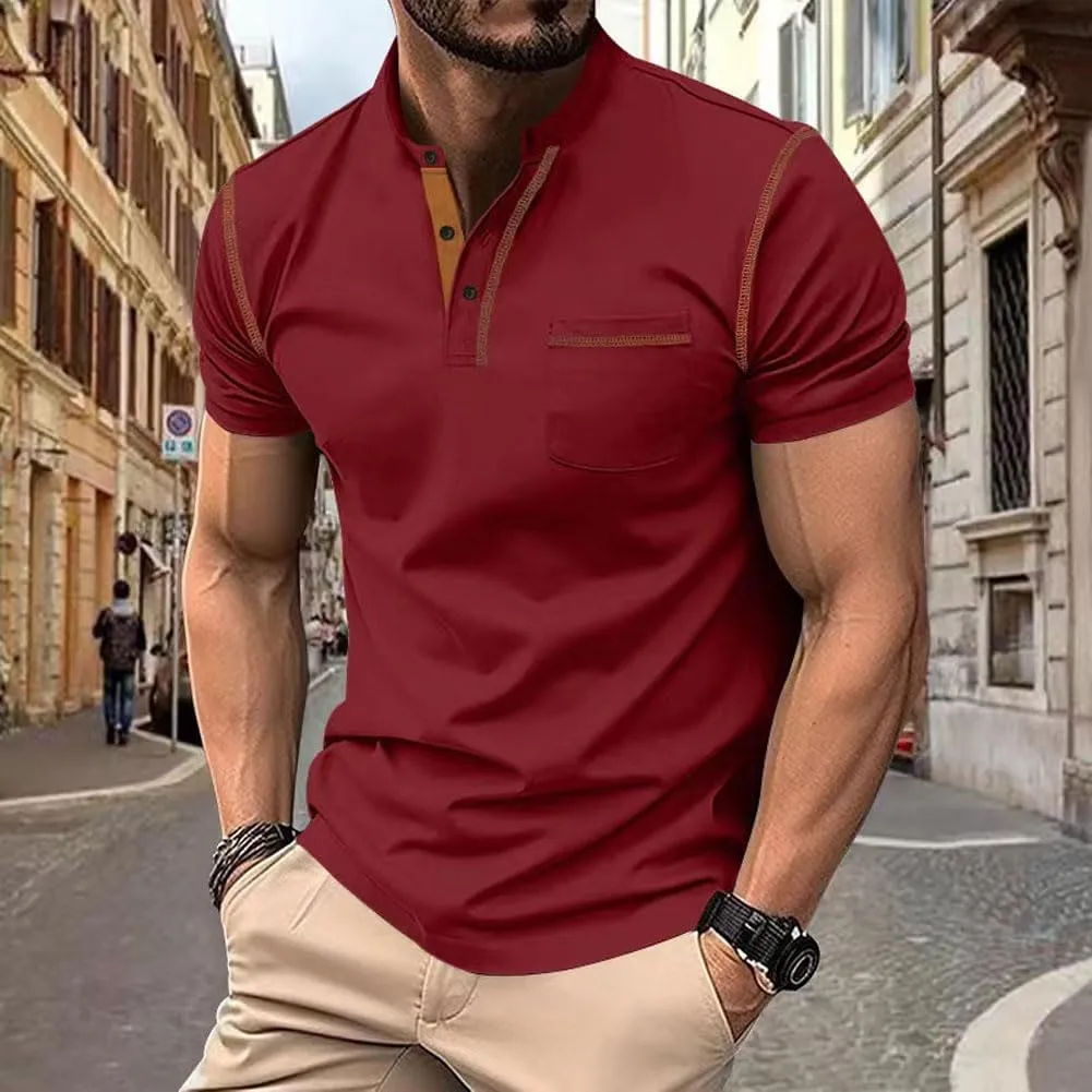 2025 Men's Quick-Dry Breathable Polo Shirts, Summer Casual Moisture-Wicking Lightweight Short Sleeve T-Shirts for Youth
