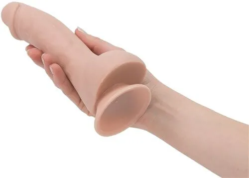 Addiction 100% Silicone Brad 7.5 inches Beige Realistic dildo