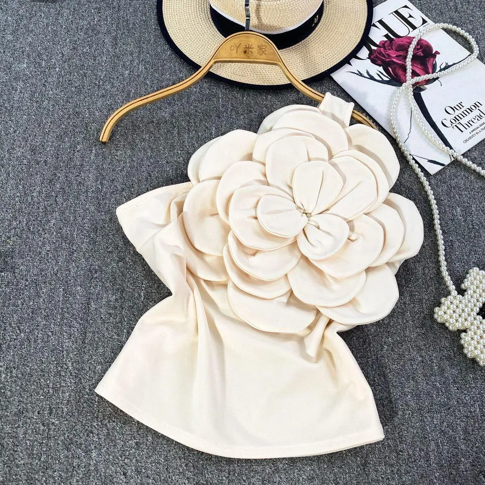 Alia 3D Flower Applique Bodysuit