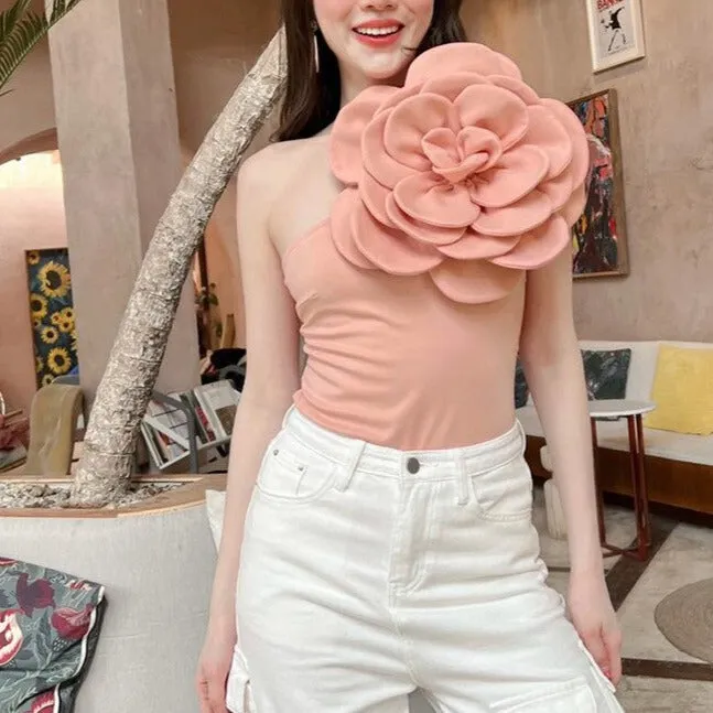 Alia 3D Flower Applique Bodysuit