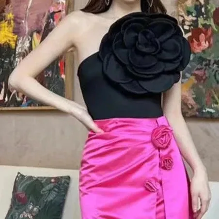 Alia 3D Flower Applique Bodysuit