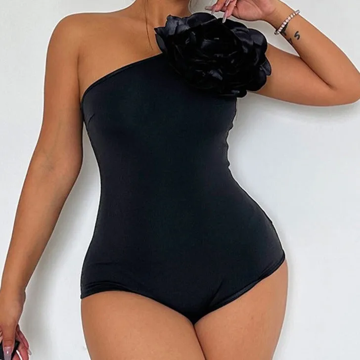 Alia 3D Flower Applique Bodysuit