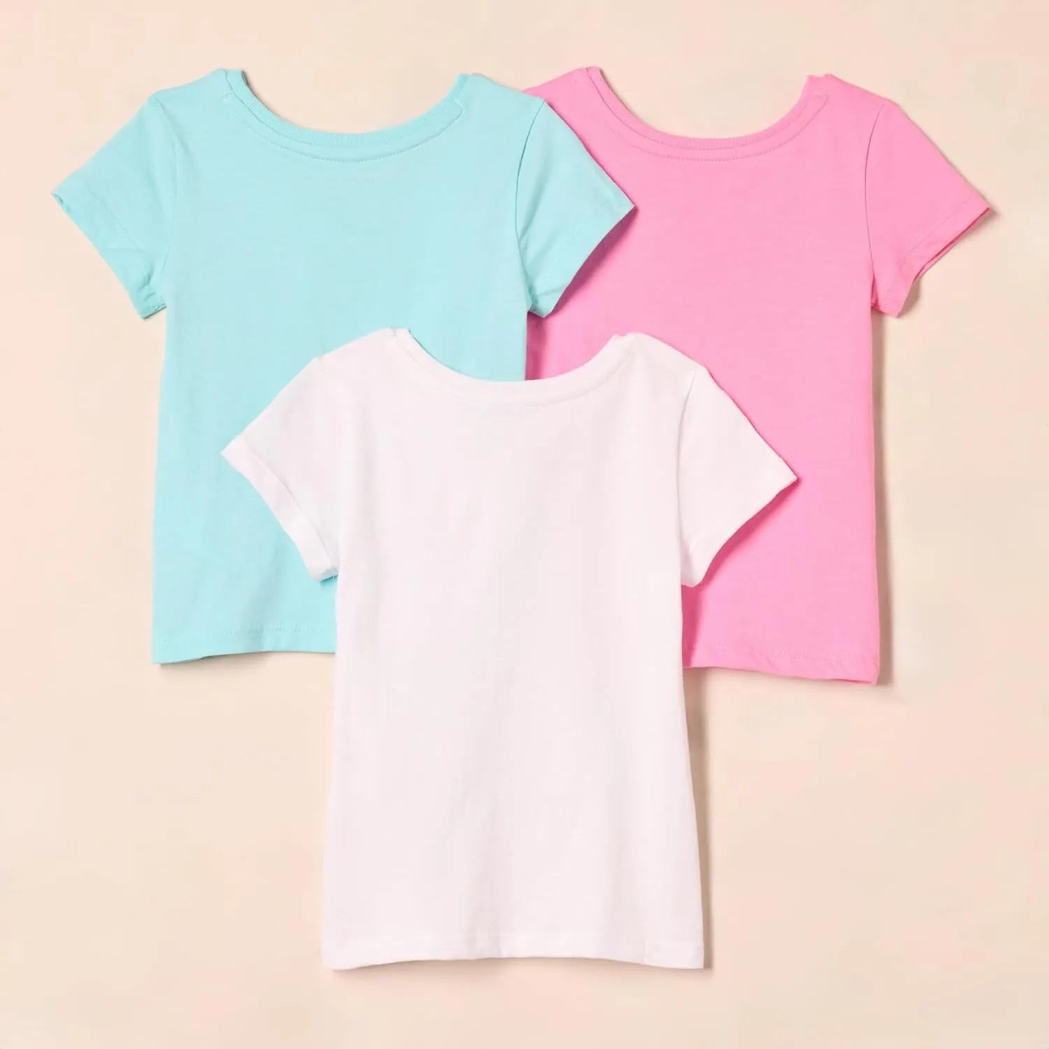 Amazon Essentials Girls and Toddlers' Short-Sleeve T-Shirts, Multipacks