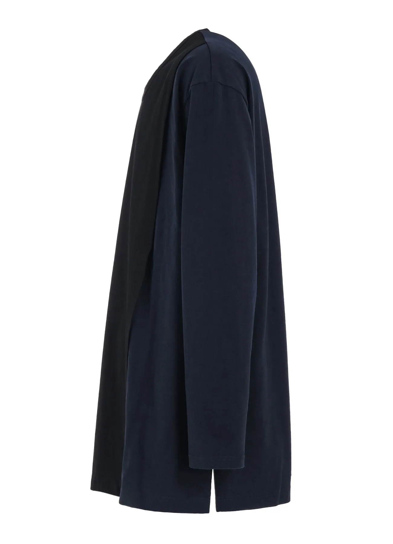 BICOLOR LAYERED LONG-SLEEVE T-SHIRT