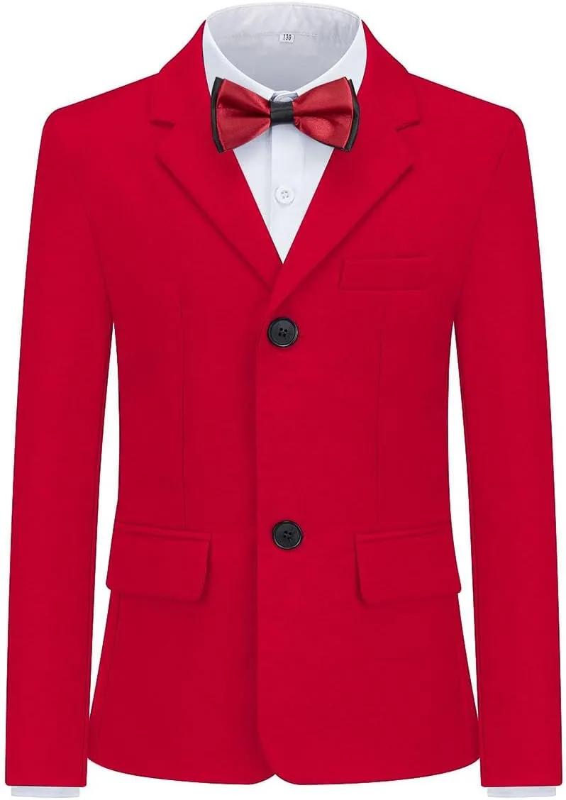 Boys Suits 3 Piece Formal Kids Tuxedo Suits for Boys Slim Fit Casual Ring Bearer Outfit with Blazer Jacket Pants and Vest