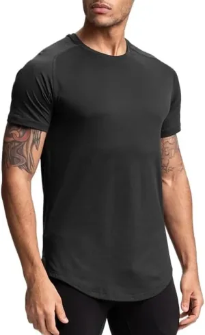 Breathable Men's Sports T-Shirts with Moisture Wicking for Comfort