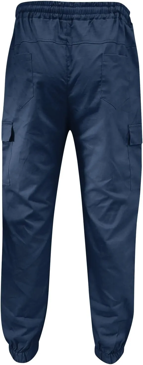Cargo Sweatpants for Men Big and Tall with Pockets Men's Joggers Sweatpants Low Crotch Sweats Slim Fit Trousers Harem