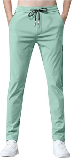 Cargo Work Trousers Mens Cotton Casual Chino Pants Yoga Sweatpant Pockets Baggy Joggers Bottoms Trousers
