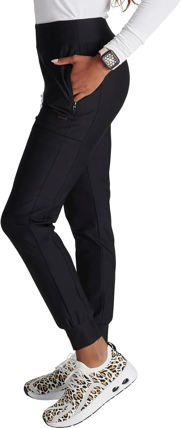 Cherokee Scrubs for Women Pant with Mid Rise Tapered Leg Drawstring Moisture Wicking Easy Care & 360 Stretch Fabric - CK092
