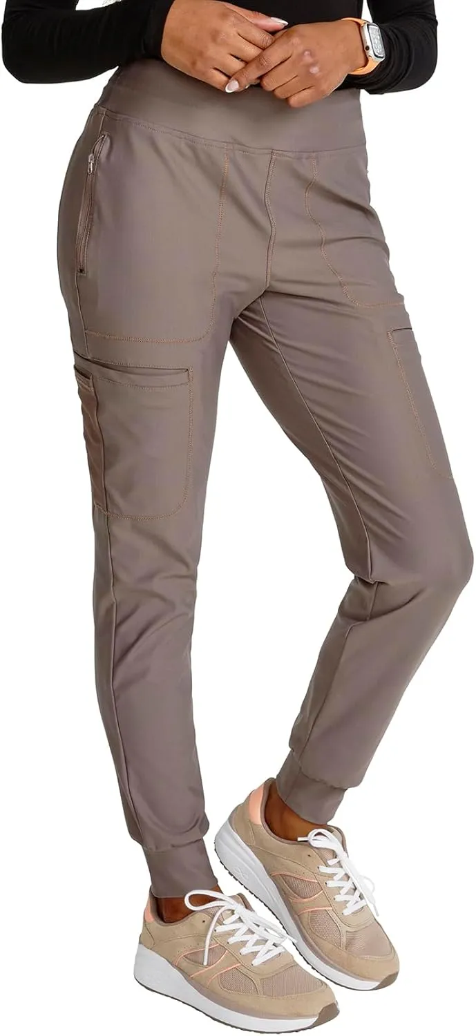 Cherokee Scrubs for Women Pant with Mid Rise Tapered Leg Drawstring Moisture Wicking Easy Care & 360 Stretch Fabric - CK092