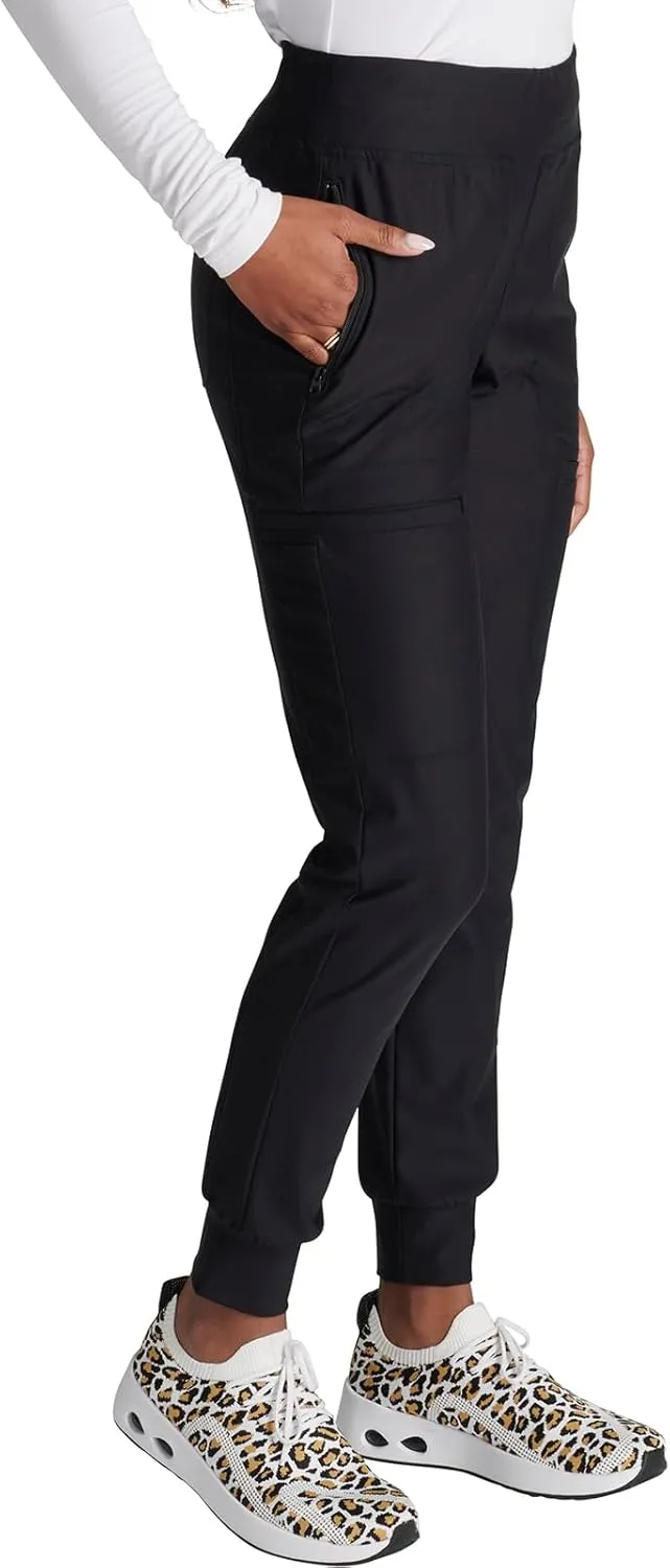 Cherokee Scrubs for Women Pant with Mid Rise Tapered Leg Drawstring Moisture Wicking Easy Care & 360 Stretch Fabric - CK092