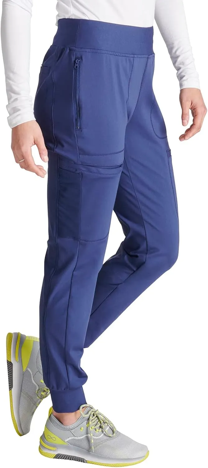 Cherokee Scrubs for Women Pant with Mid Rise Tapered Leg Drawstring Moisture Wicking Easy Care & 360 Stretch Fabric - CK092