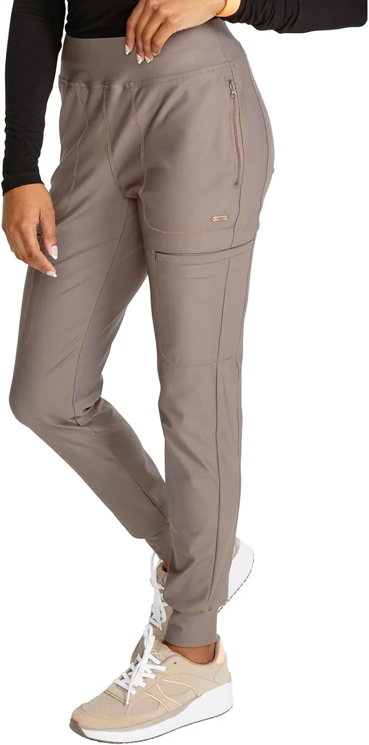 Cherokee Scrubs for Women Pant with Mid Rise Tapered Leg Drawstring Moisture Wicking Easy Care & 360 Stretch Fabric - CK092