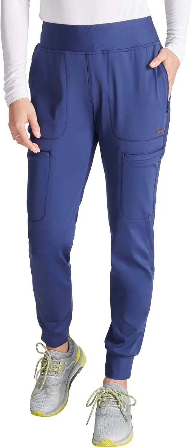 Cherokee Scrubs for Women Pant with Mid Rise Tapered Leg Drawstring Moisture Wicking Easy Care & 360 Stretch Fabric - CK092