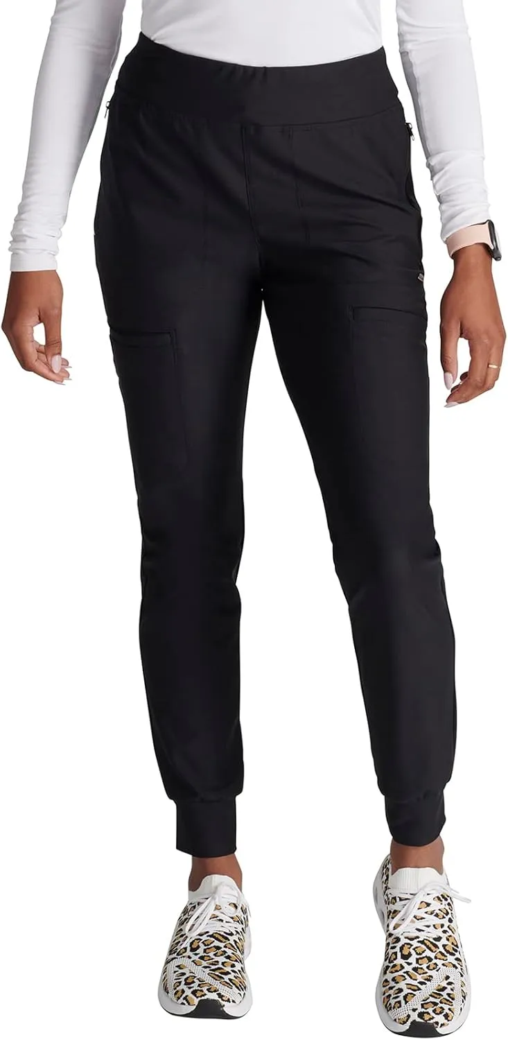 Cherokee Scrubs for Women Pant with Mid Rise Tapered Leg Drawstring Moisture Wicking Easy Care & 360 Stretch Fabric - CK092