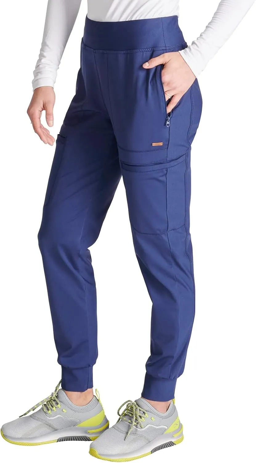 Cherokee Scrubs for Women Pant with Mid Rise Tapered Leg Drawstring Moisture Wicking Easy Care & 360 Stretch Fabric - CK092