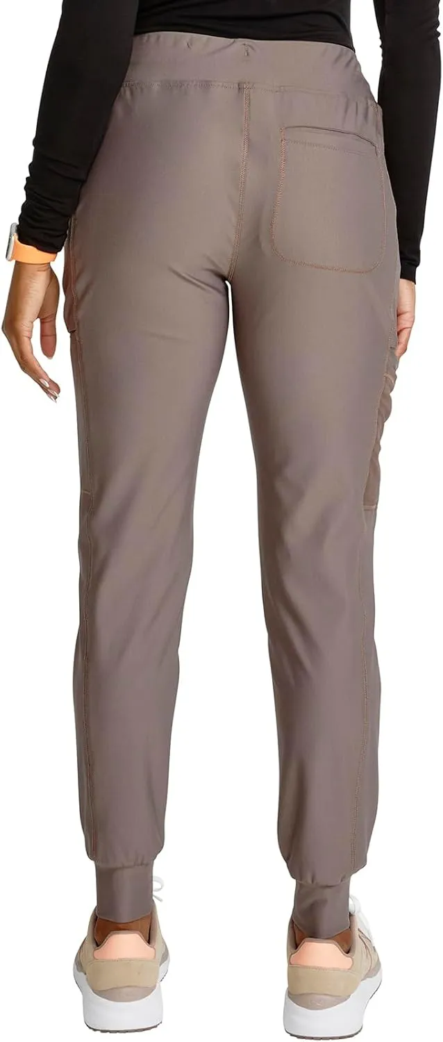Cherokee Scrubs for Women Pant with Mid Rise Tapered Leg Drawstring Moisture Wicking Easy Care & 360 Stretch Fabric - CK092