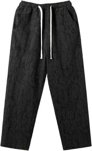 Cotton Linen Pants for Men Summer Casual Pants Male Oversize Harem Pants