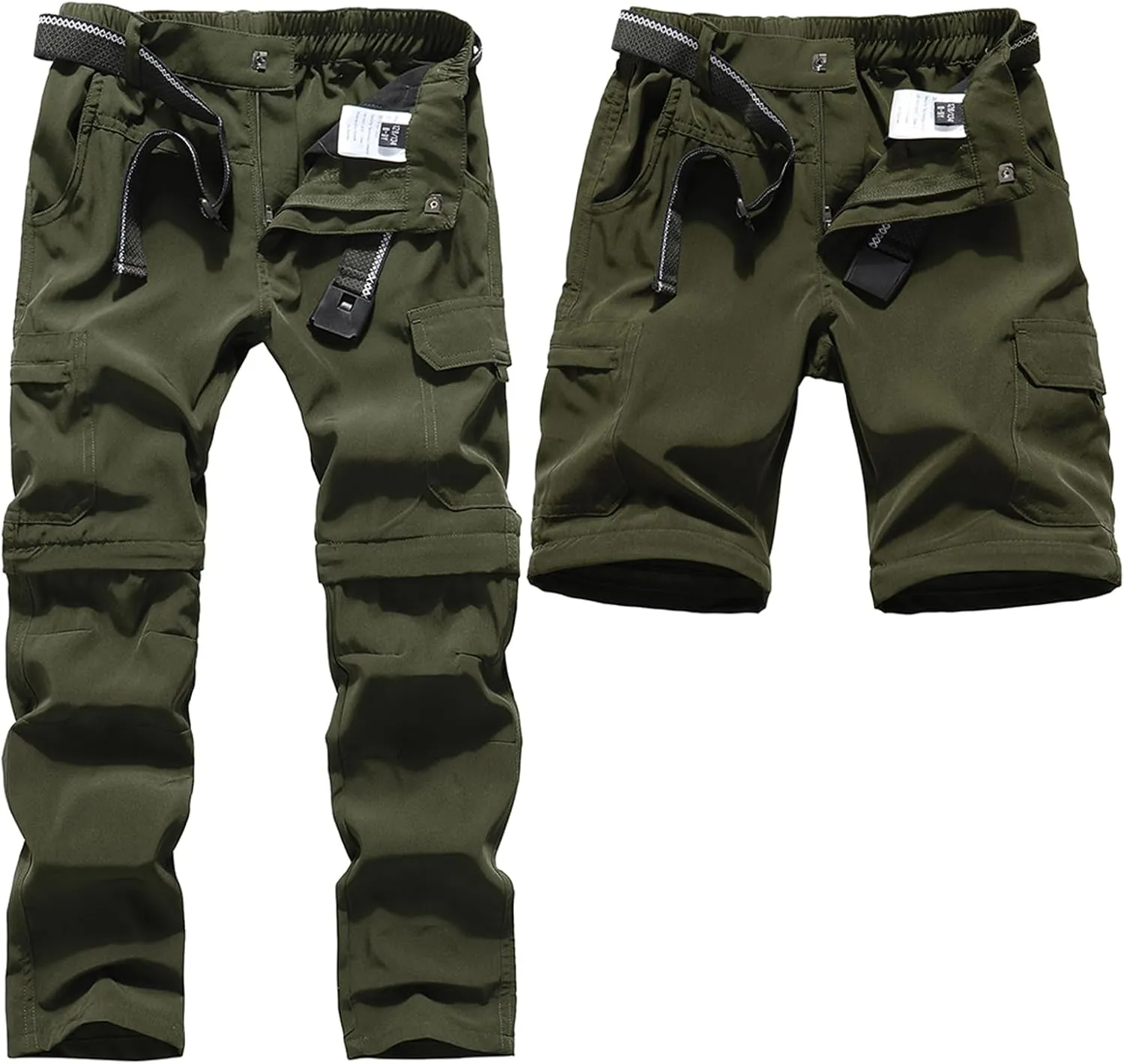 DAFENGEA Kids Hiking Cargo Pants Casual Outdoor Quick Dry Hiking Mountaineering Convertible Trousers