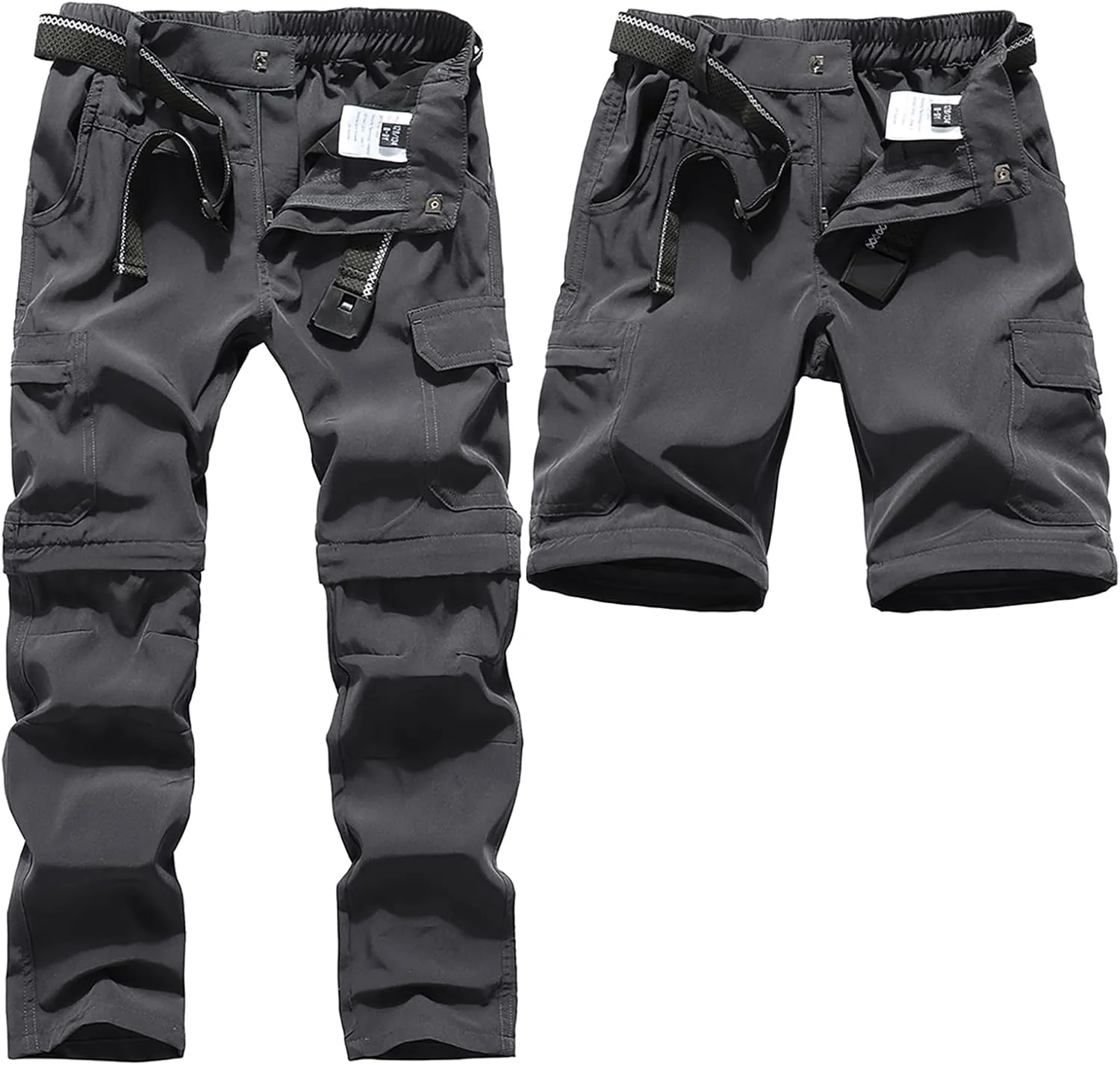 DAFENGEA Kids Hiking Cargo Pants Casual Outdoor Quick Dry Hiking Mountaineering Convertible Trousers