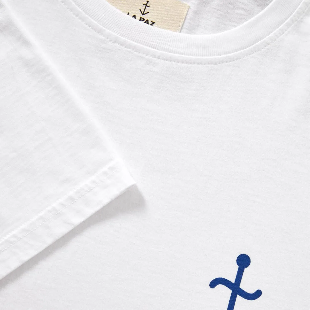 Dantas Logo T-Shirt (Off White   Blue Logo)