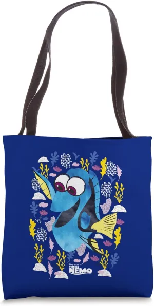 Disney PIXAR Finding Nemo Dory Just Keep Swimming Tote Bag