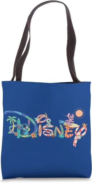Disney Stitch & Friends Logo Group Matching Vacation Trip Tote Bag