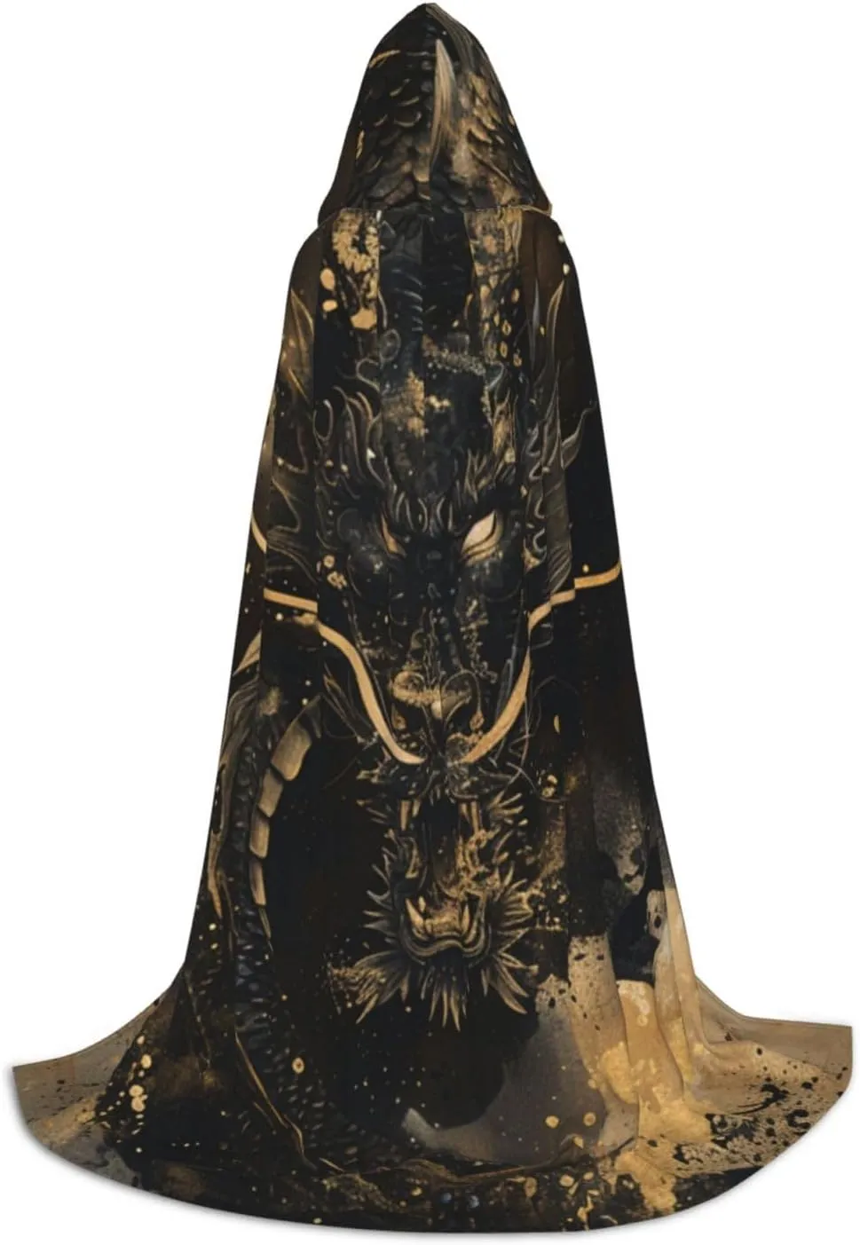 Dragon Halloween Cape For Teenagers, Hooded Cloak Long Cape Costume Cloak For Party Or Cosplay