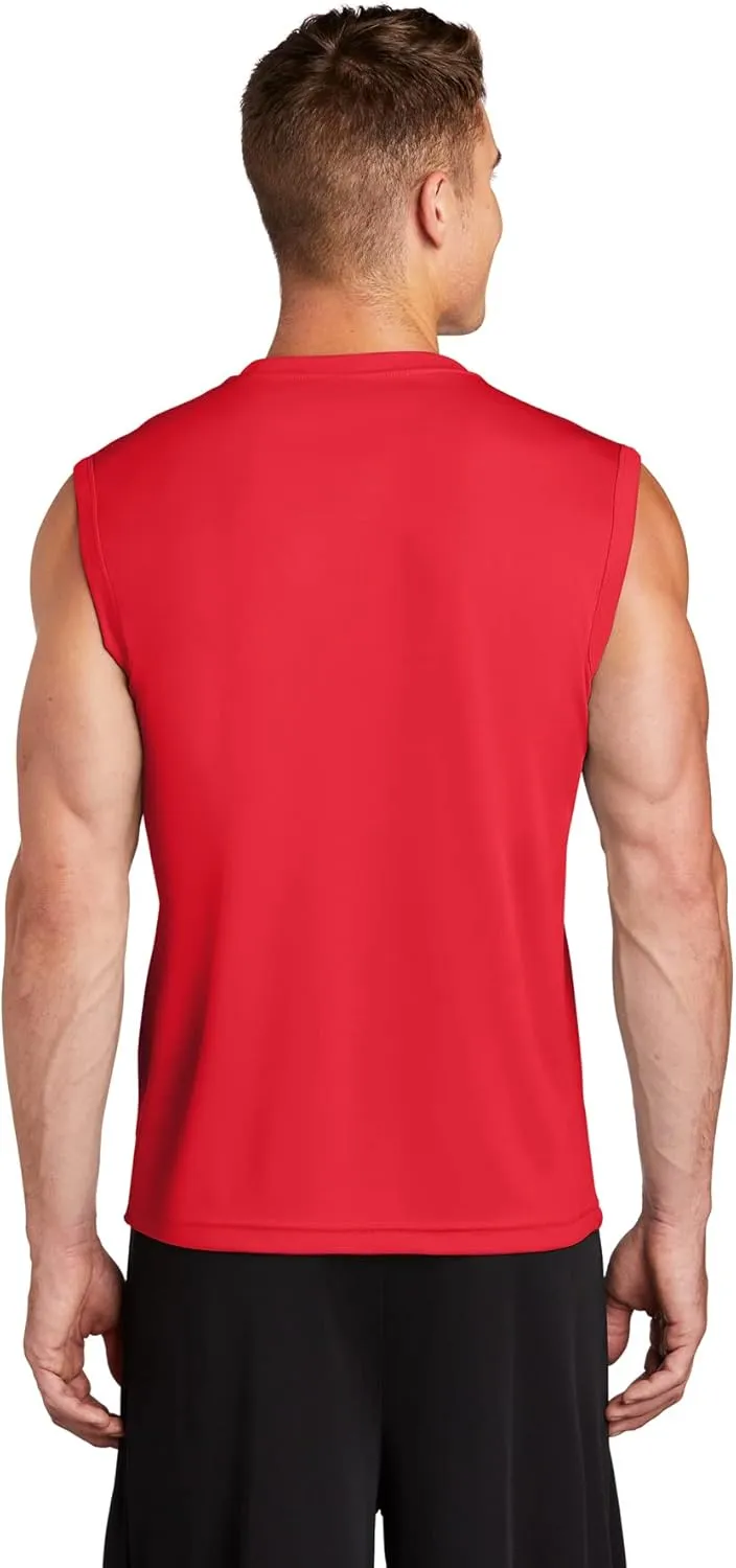 DRIEQUIP Mens Sleeveless Moisture Wicking Muscle T-Shirts. XS-4XL