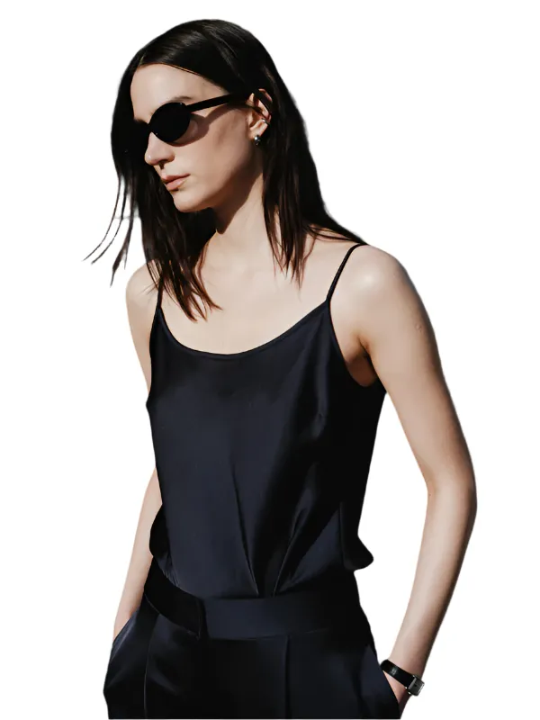 Elliot Charmeuse Cami in Navy