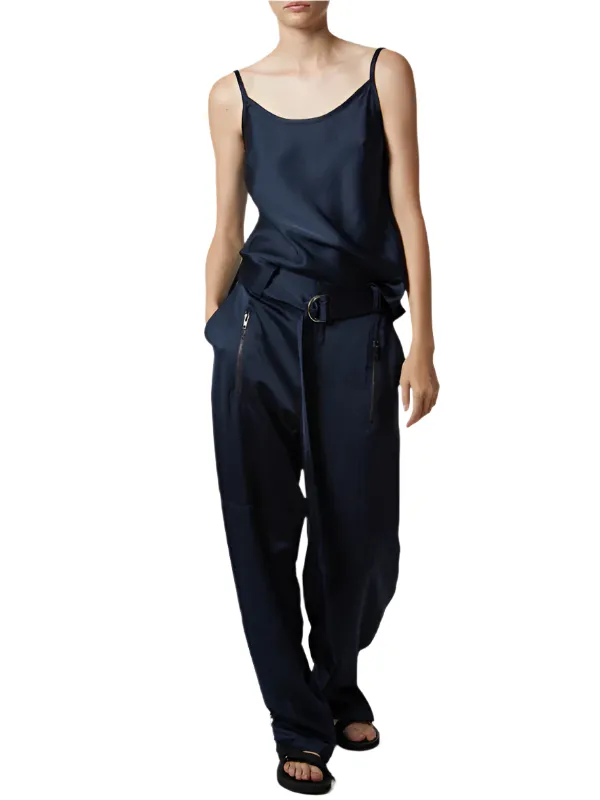 Elliot Charmeuse Cami in Navy
