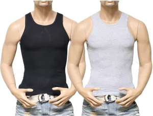 elpishop 100% Cotton T-Shirts Tank Top Mens A-Shirt Ribbed Undershirt Size 3XL