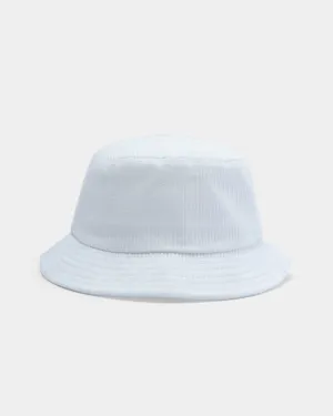 EN ES Corduroy Bucket Hat White
