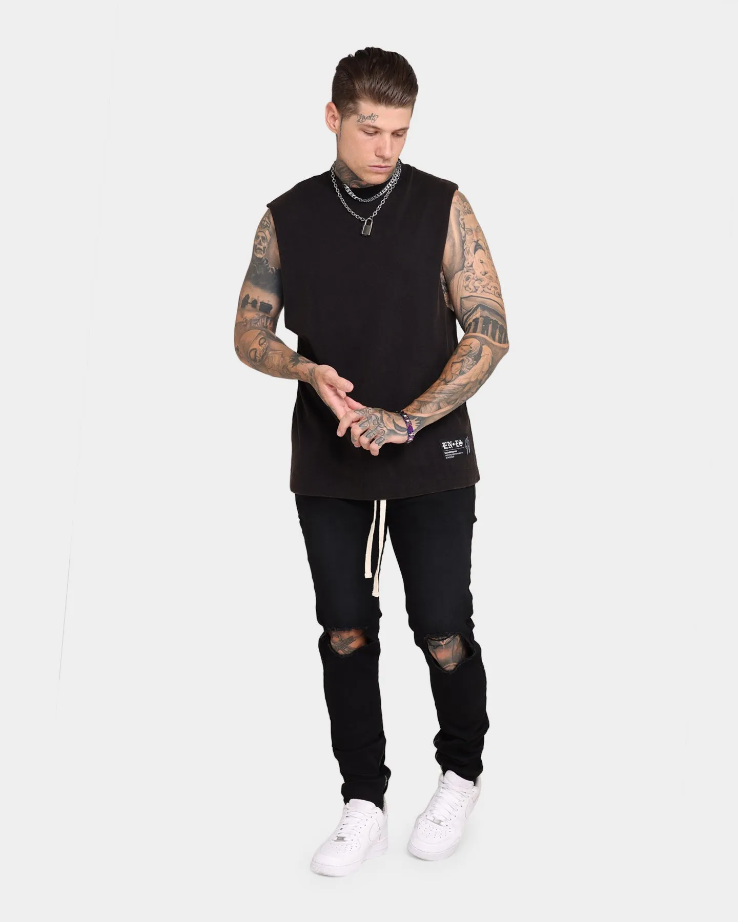 EN ES Prosper Muscle Washed Black