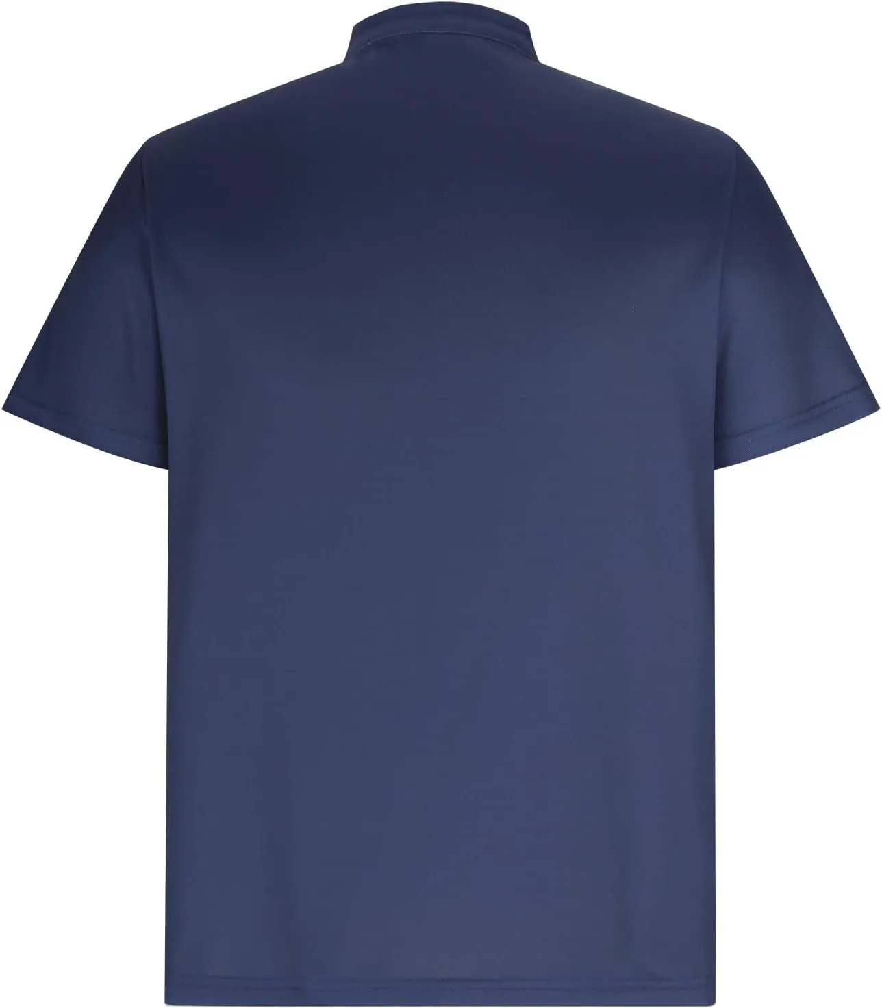 Gradient Color Business Henley Shirts for Men Slim Fit Short Sleeve Stretch Tee Tops Button Down Summer Blouse