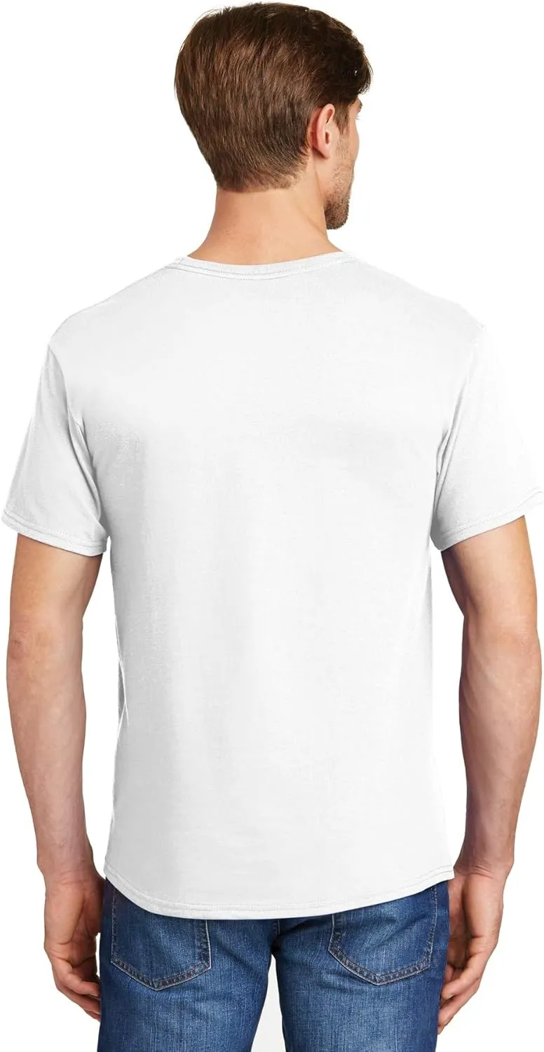 Hanes Men's 6-Pack Plus 2 Free Crew T-Shirts