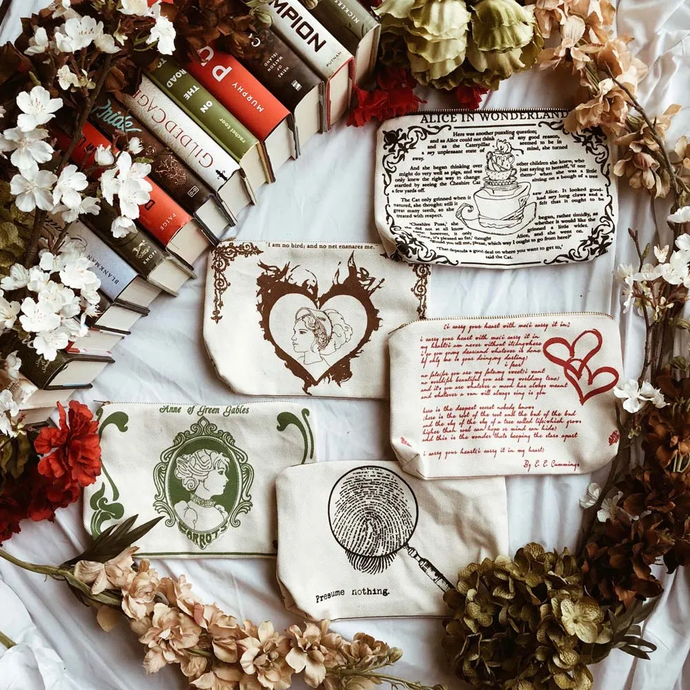 I Carry Your Heart Book Pouch
