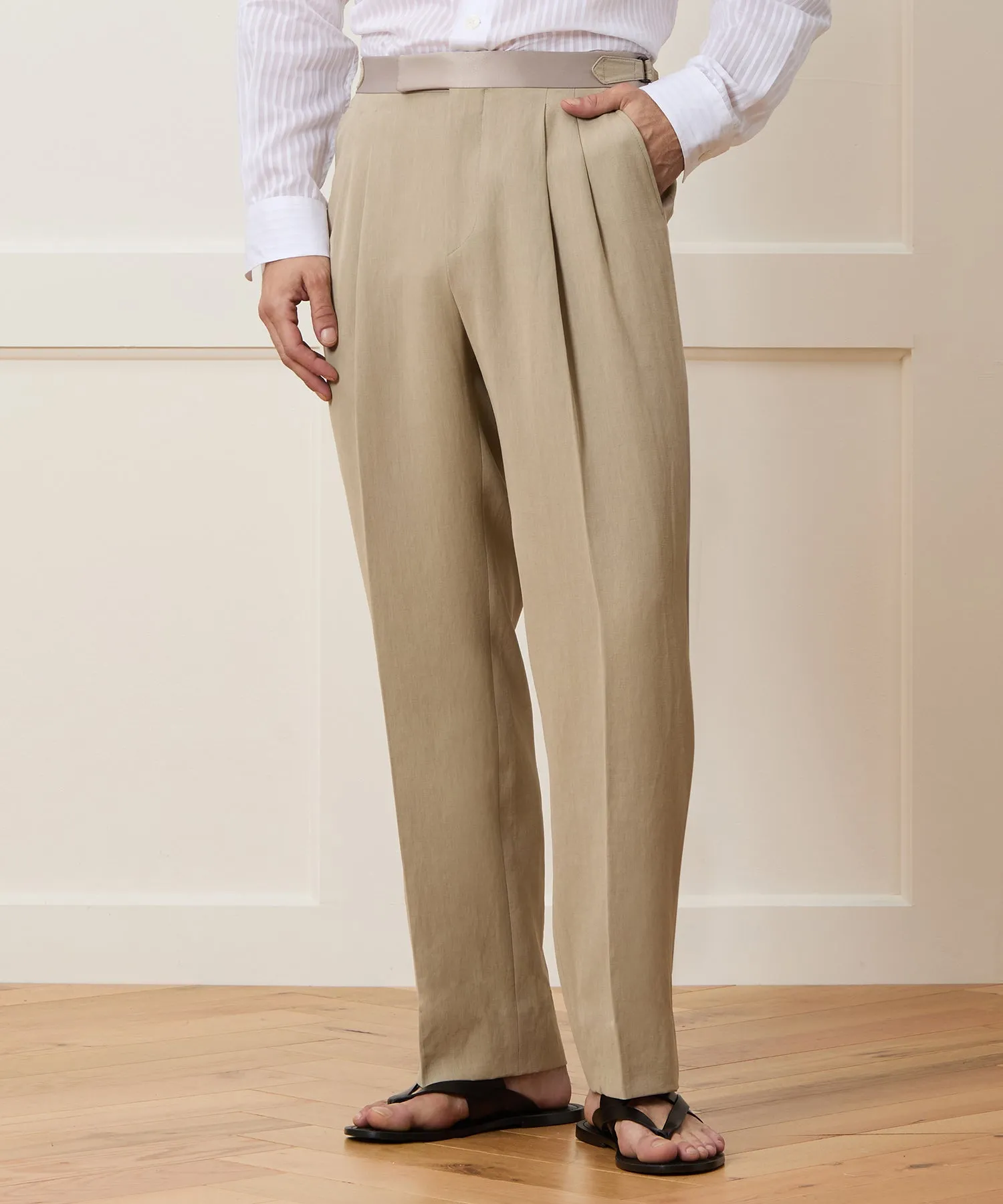 Italian Relaxed Sueded Linen Tuxedo