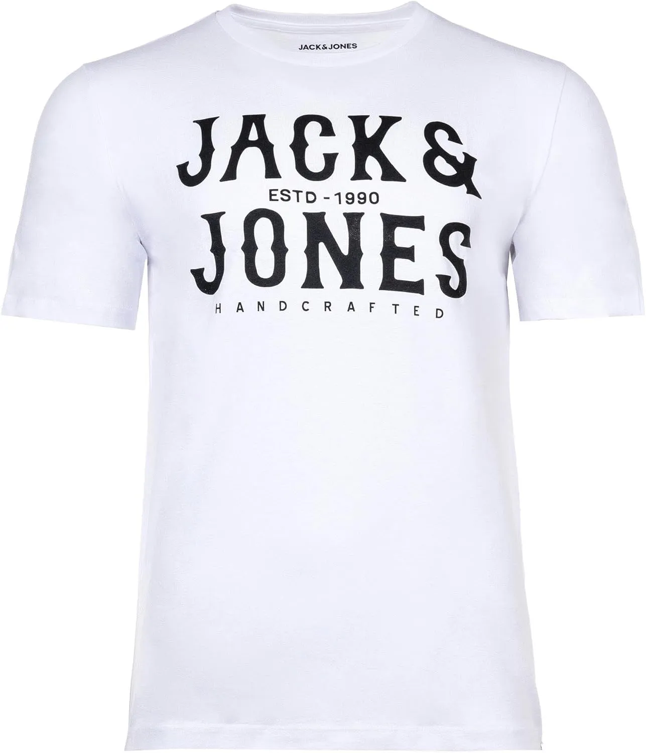 JACK & JONES Set of 5 Men's Cotton T-Shirts in Various Styles, Prints and Colours