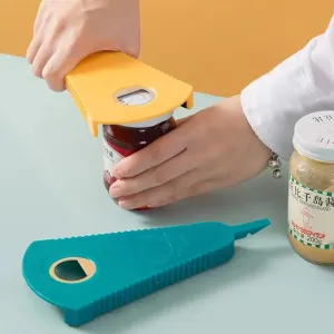 Jar Opener, 4 in 1 Multi Function Can Opener for Beer, Can, Soda Water, Jam Jar Lips Cap