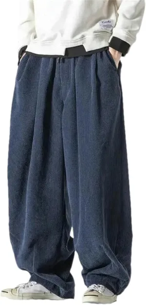 JXQXHCFS Men Casual Corduroy Pants Streetwear Harem Pants Men Woman Long Trousers Male Sweatpants Harajuku Pants