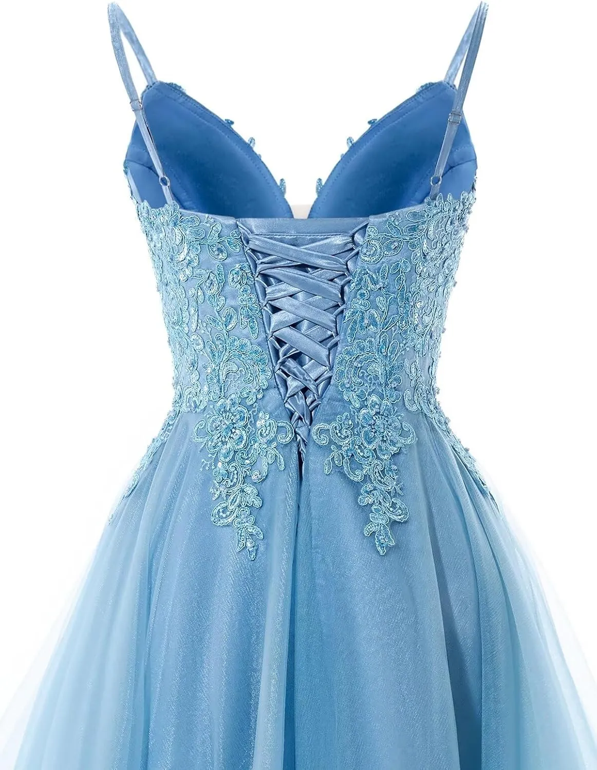 Lace Appliques Tulle Homecoming Dresses for Women Evening Party Prom Dress A Line High Low Cocktail Dresses