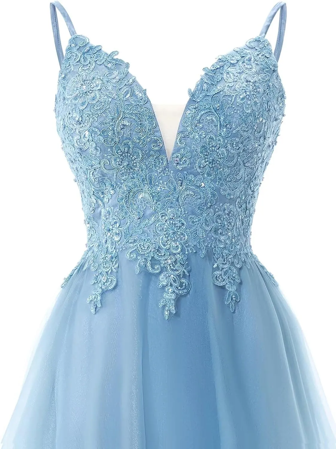 Lace Appliques Tulle Homecoming Dresses for Women Evening Party Prom Dress A Line High Low Cocktail Dresses