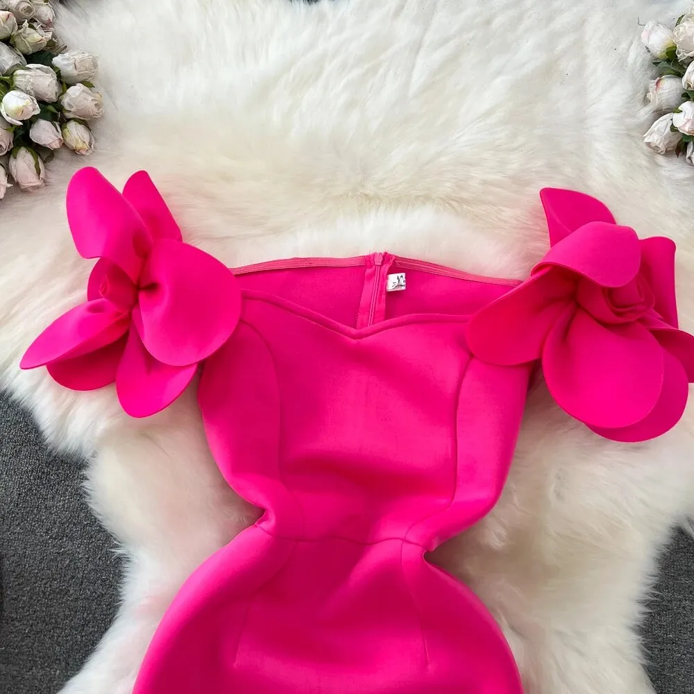 Liana 3D Flower Applique Dress