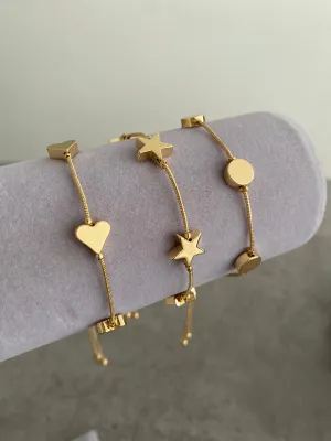 Love Stacker Bracelet - Gold