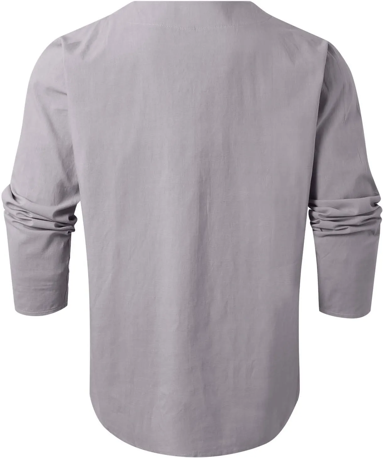 Men's Button Down Shirts Long SleeveV Neck Casual Shirts Lightweight Stretch Workout Undershirt Business Casual Tops