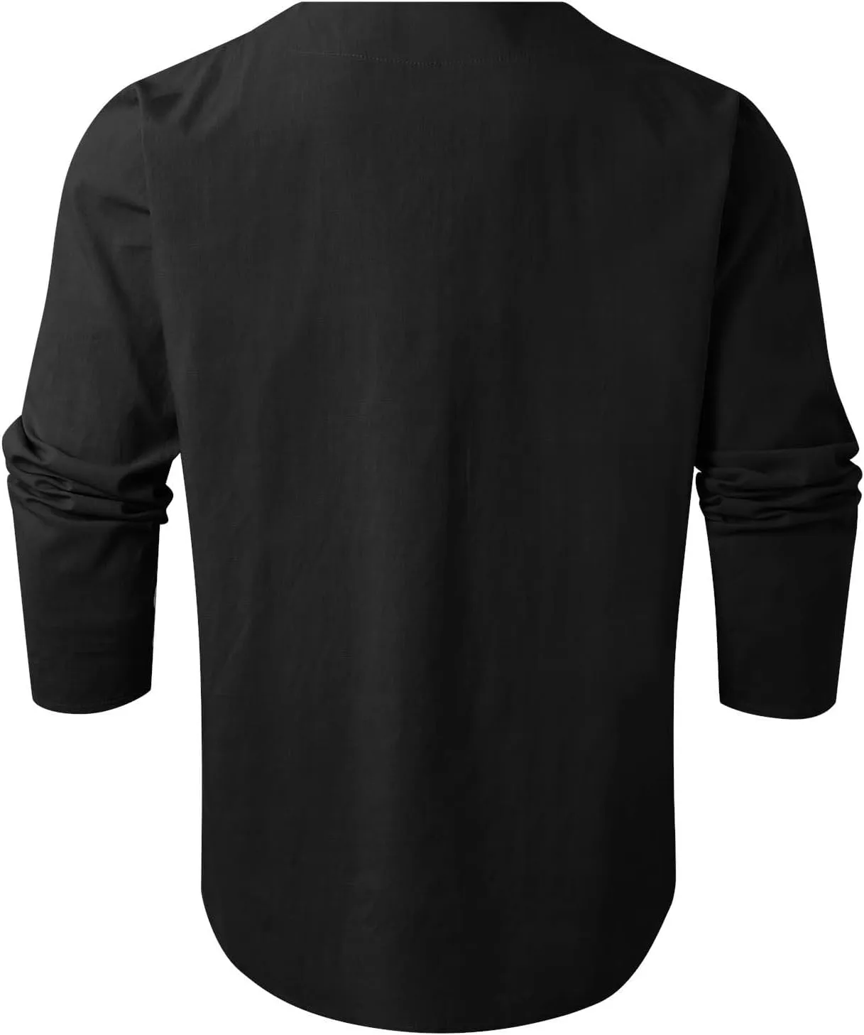 Men's Button Down Shirts Long SleeveV Neck Casual Shirts Lightweight Stretch Workout Undershirt Business Casual Tops