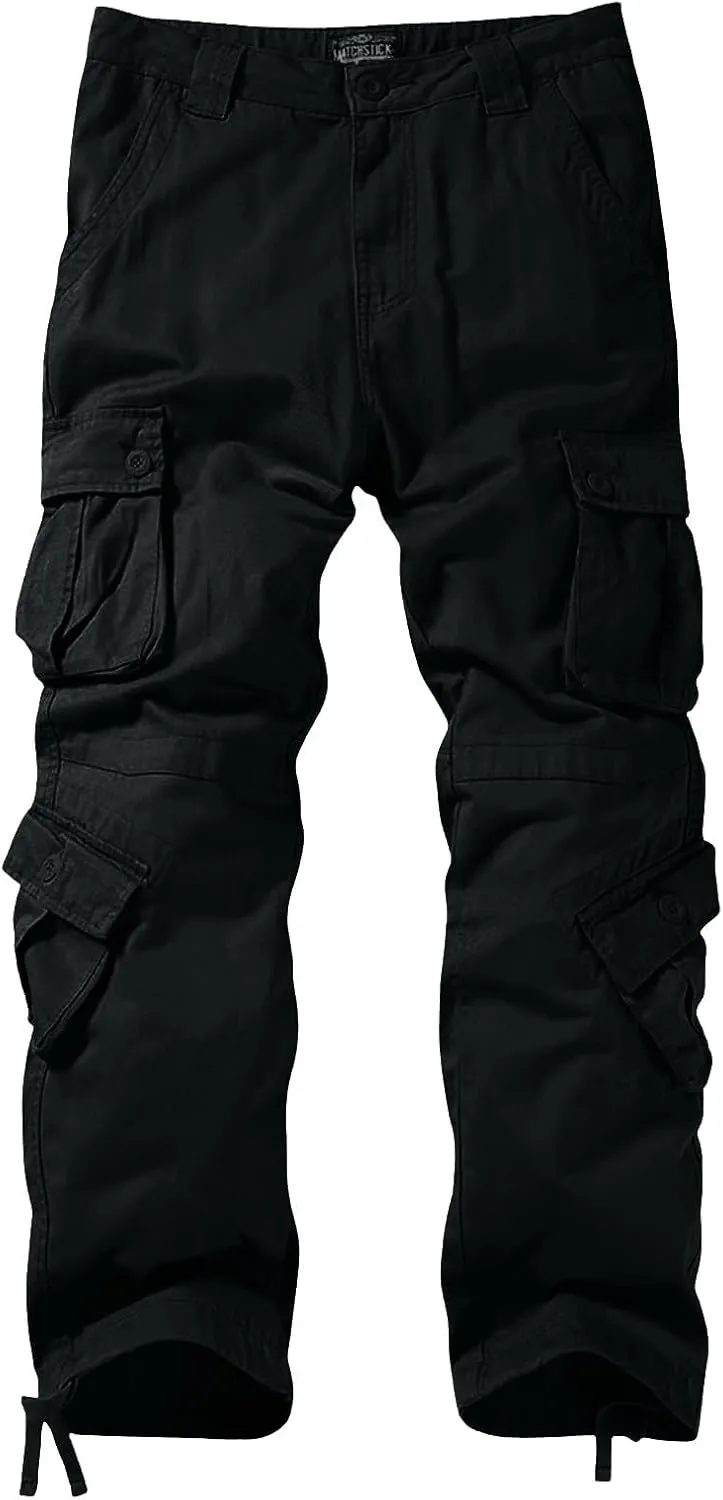 Men's Cargo Pants Jogging Work Trousers Hiking Pants Men Chino Pants Slim Fit Stretch Tight Trousers Casual Elastic